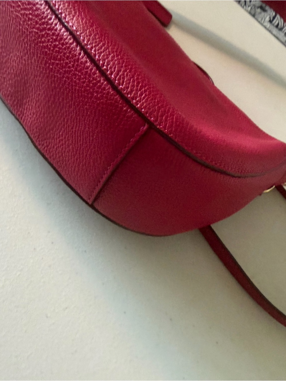 Coach Bright Pink Pebbled Leather Shoulder & Crossbody Bag - Picture 7 of 11